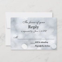 Ljus OSA Bröllop-svarskort Kort