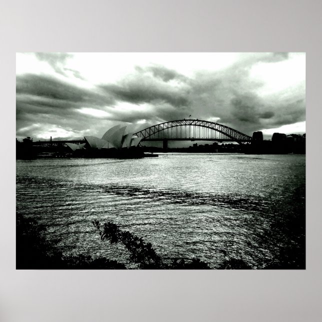 Ljus över hamnen poster (Framsidan)