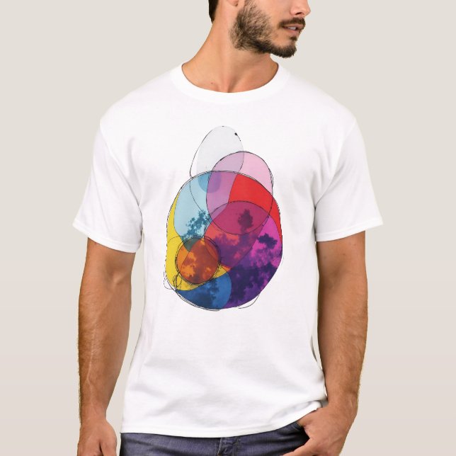 Ljus överlappning V02 T Shirt (Framsida)