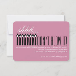 Ljus överraskning... BLÅT DET INTE! Inbjudningar