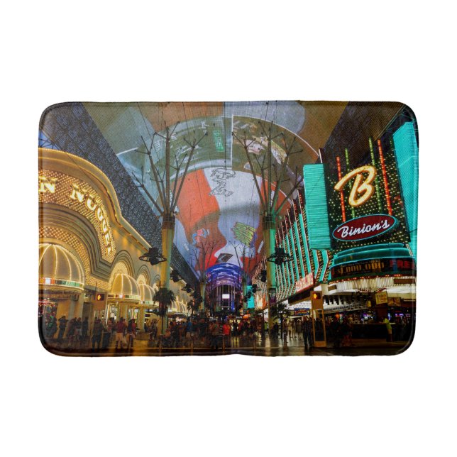 Ljus på Fremont Street Badrumsmatta (Framsidan)