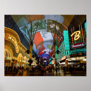 Ljus på Fremont Street Poster