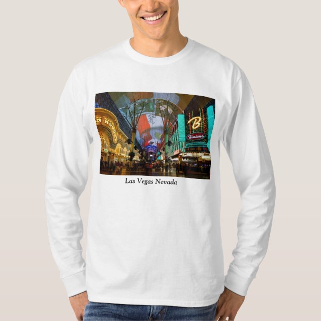 Ljus på Fremont Street T Shirt (Framsida)