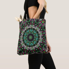 Ljus på mörk i medallion-stil kaleidoskop tygkasse