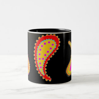 Ljus paisley kaffemugg