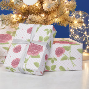 Ljus Pastell Blommig Sömlös Mönster Presentpapper