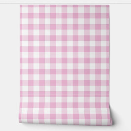 Ljus pastell rosa check grön buffelrutig