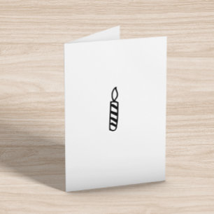 Ljus Personlig Birthday Minimalistic Simple Kort