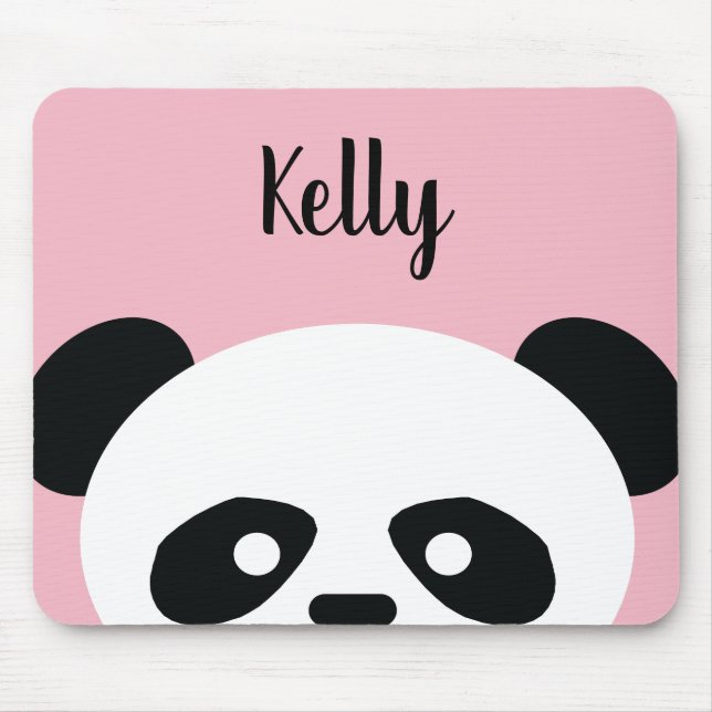 Ljus personlig - rosa djur för Kawaii Pandabjörn Musmatta (Framsidan)