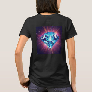 Ljus Pixelerad Diamant  T Shirt