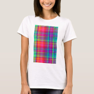 Ljus pläd tee shirt