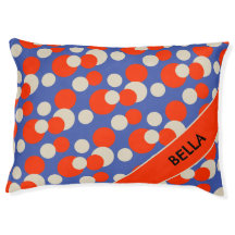 Ljus prickar färgfulla Mönster Personlig Namn Hund