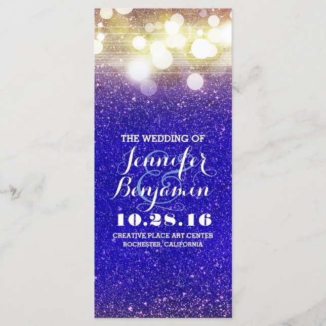 ljus-program för guld och blått program (Framsida)