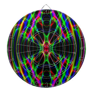 Ljus Psychedelic abstrakt för neonlaser Darttavla