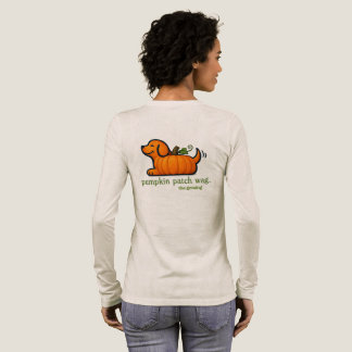 Ljus Pumpa Hund Höst T Shirt
