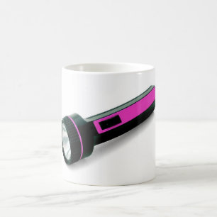ljus purpurfärgad ficklampa kaffemugg