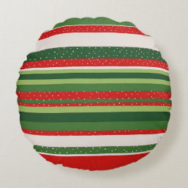 Ljus Randig Mönsterbakgrund Rund Kudde