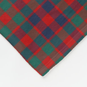 Ljus Red och Blue Plaid McGowan Tartan Fleecefilt