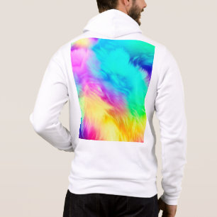 Ljus regnbåge Fluffig pälsstruktur Bakgrundsdesign T Shirt