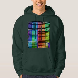 Ljus regnbåge geometriskt mönster - Sömlös design Hoodie