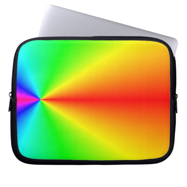 Ljus regnbåge laptop sleeve (Framsidan)
