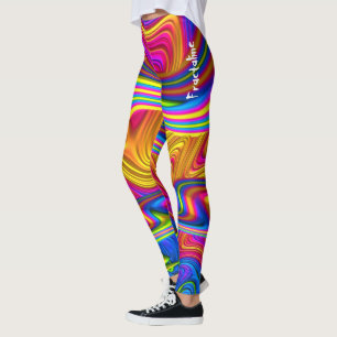 Ljus regnbåge leggings