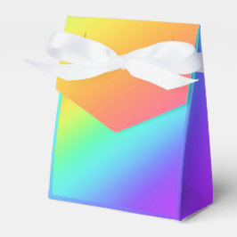 Ljus regnbågsgradient Favor Box Presentaskar