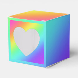 Ljus regnbågsgradient Favor Box Presentaskar