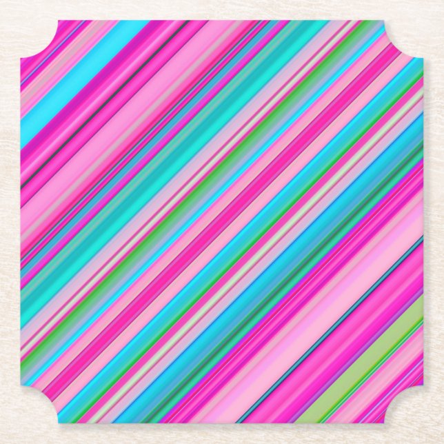 Ljus regnbågsrandig design underlägg papper (Framsida)
