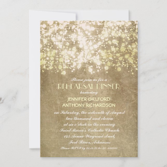 ljus-repetitionsmiddag med rustisk vintage inbjudningar (Framsida)