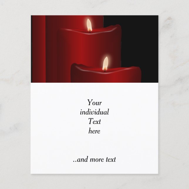 Ljus,röd Flygblad (Framsidan)