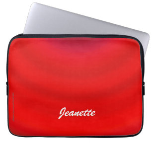 Ljus röd lutning för bärbar datordatorsleeve laptop fodral