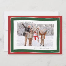 Ljus röd och tallgrön kant julfirande
