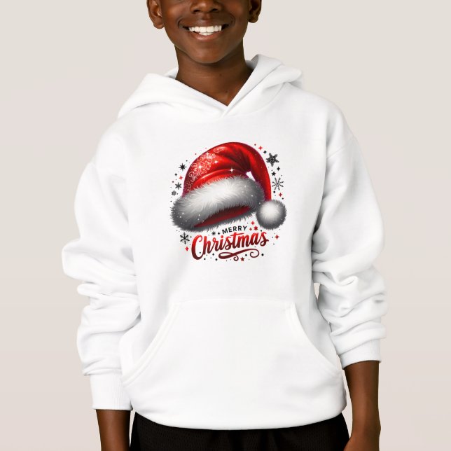 Ljus röd tomteluva t shirt (Framsida)
