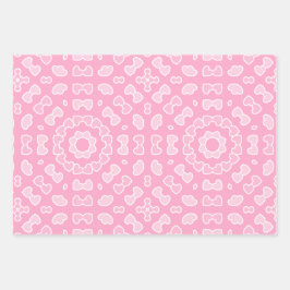 Ljus rosa Abstrakt Heart Mönster