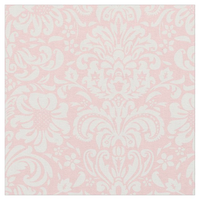 Ljus rosa Blommigt Tyg (Närbild)