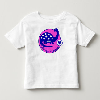 Ljus rosa Dinosaur för gullig anpassade för Tee Shirt