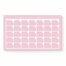 Ljus rosa ej uppdaterad kalender