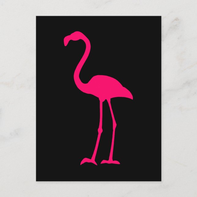 Ljus rosa Flamingo Vykort (Framsida)