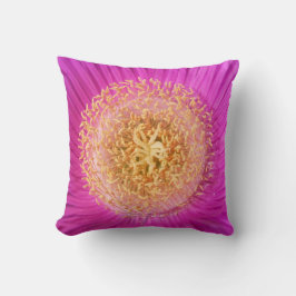 Ljus Rosa Flower Center Pillow Kudde