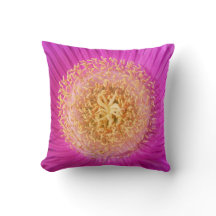 Ljus Rosa Flower Center Pillow