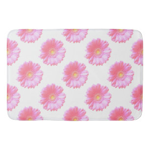 Ljus rosa gerberisk daisy badrumsmatta