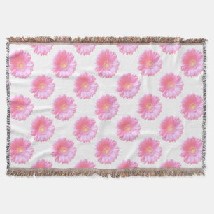 Ljus rosa gerberisk daisy filt