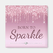Ljus rosa Glam-droppning Glitter vid Gnistra