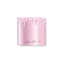 Ljus rosa glitterdropar glans
