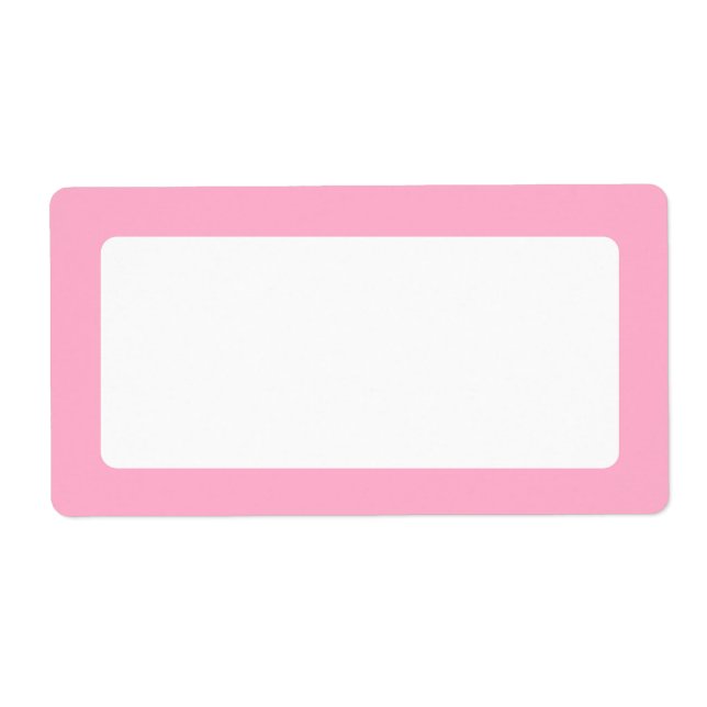 Ljus rosa gräns blank fraktsedel (Framsidan)