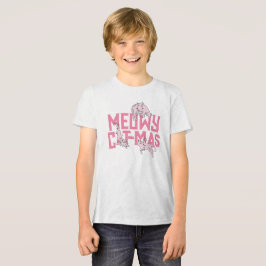 Ljus rosa Helgdag för Cute Cat T Shirt