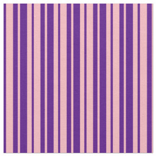 Ljus rosa & Indigo Rand/Linjer Mönster Tyg