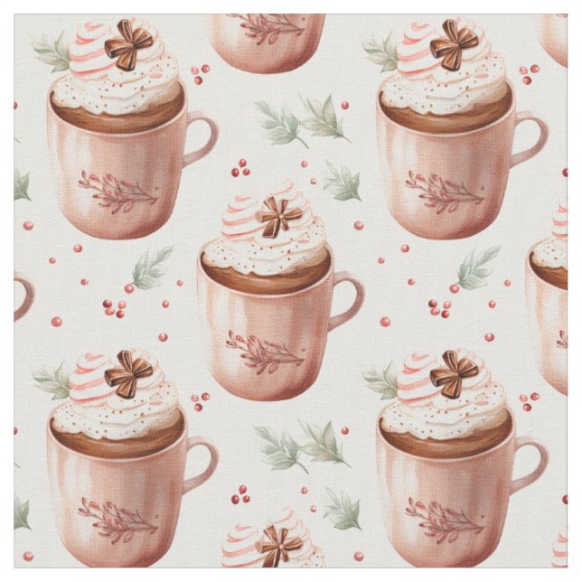 Ljus rosa Kaffe koppar Tyg (Närbild)