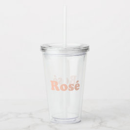 ljus rosa klartecken för "Ro" Ro Take Away Mugg